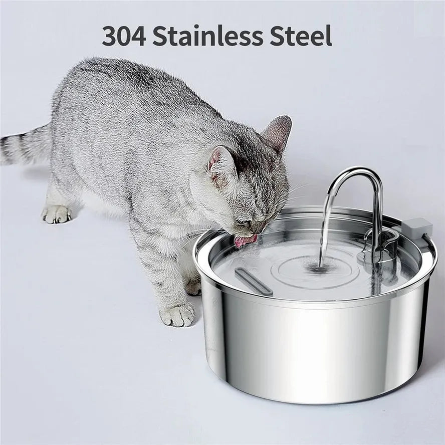 JMT-824266 Automatic Stainless Steel 3.2L Pet Water Fountain Dispenser for Dogs and Cats