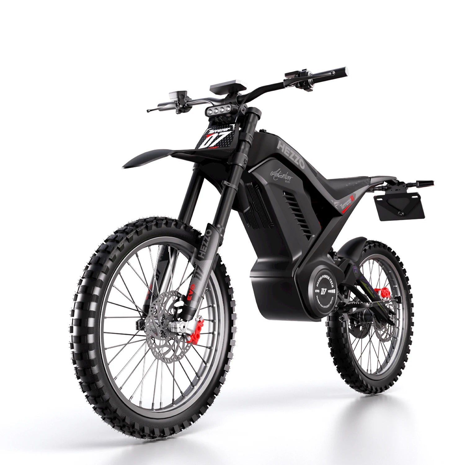 JMT-824650 2025 HEZZO D7 72V 9000W Electric Dirt Bike with 40AH Battery for Off-Road Adventures , Top Speed 27.9 mph