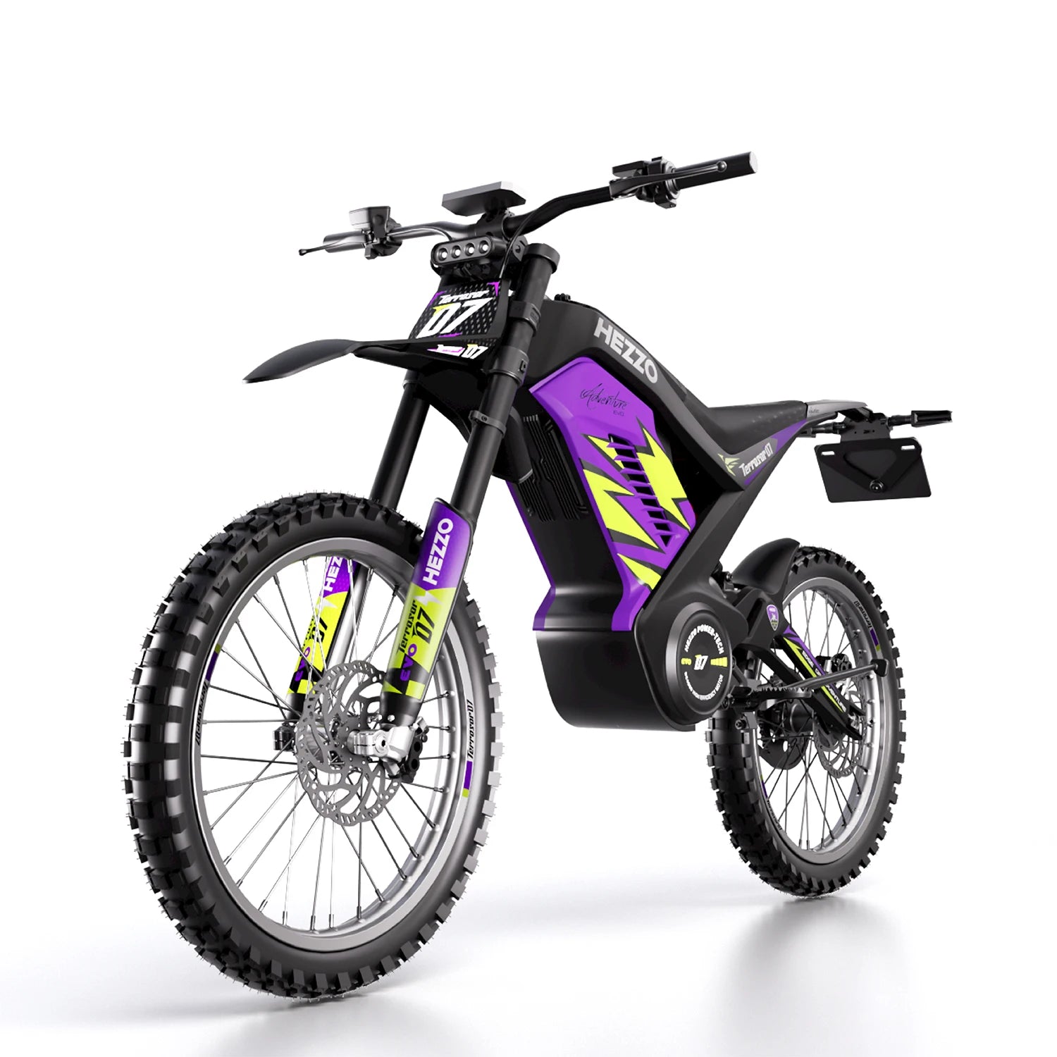 JMT-824650 2025 HEZZO D7 72V 9000W Electric Dirt Bike with 40AH Battery for Off-Road Adventures , Top Speed 27.9 mph