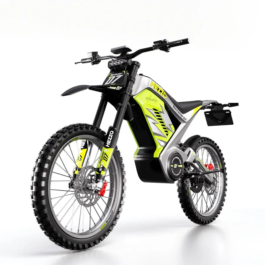 JMT-824650 2025 HEZZO D7 72V 9000W Electric Dirt Bike with 40AH Battery for Off-Road Adventures , Top Speed 27.9 mph