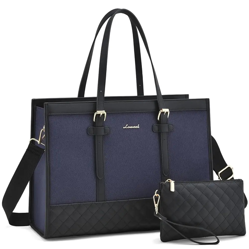 JMT-824714 Spacious Women's 2-Piece Laptop Tote Bag Set for Business and Travel, Fits Up to 15.6-Inch Laptops