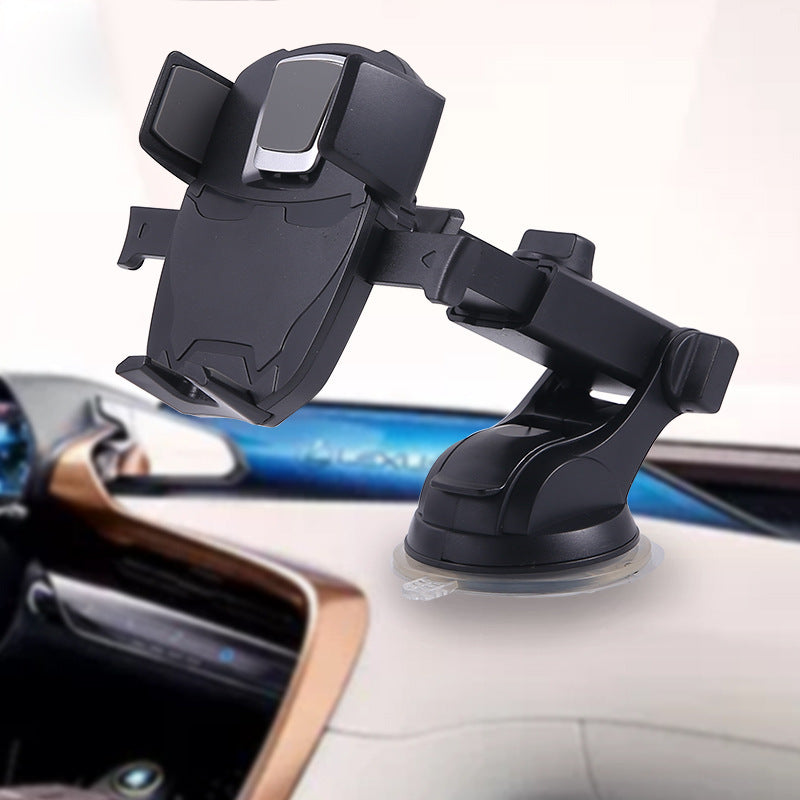 JMT-824906 Adjustable Long Pole Car Phone Holder for 4" to 6.4" Devices, Black
