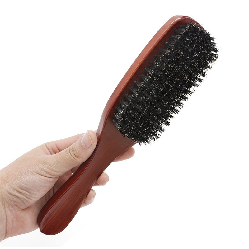 JMT-825034 Multifunctional Beech Wood Beard Brush for Cleaning, Styling, and Hair Finishing