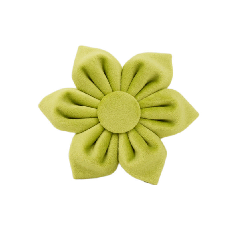 JMT-825226 Velvet Fabric Dog Collar Set with Leash, Bow, Flower, Vest, and Poop Bag