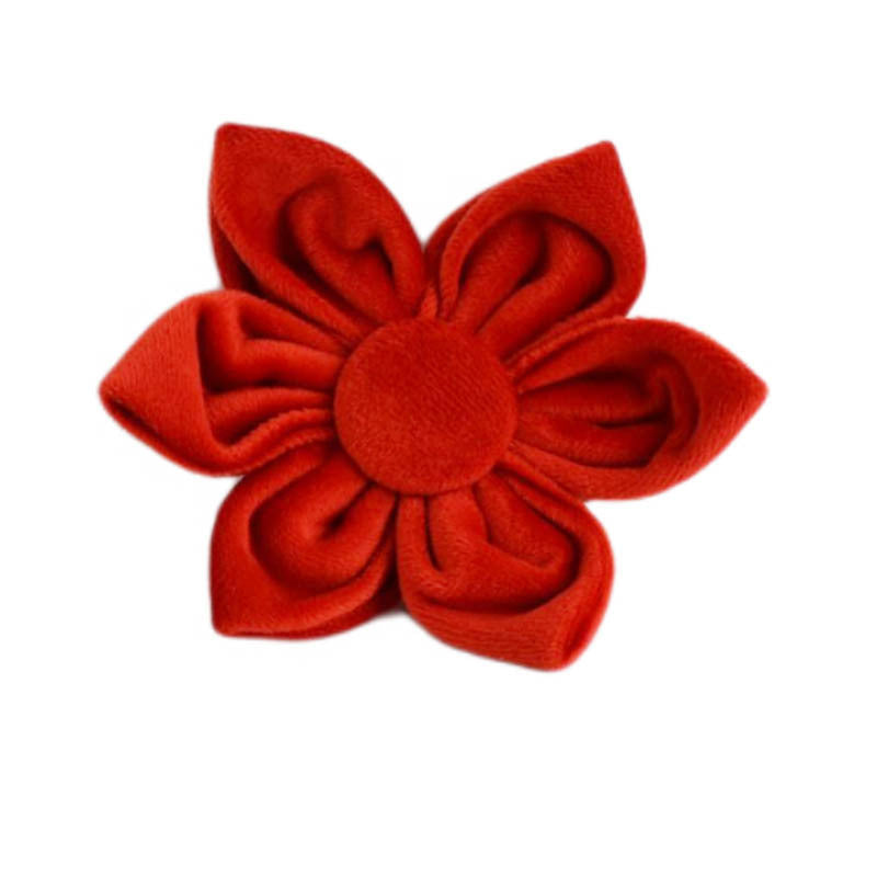 JMT-825226 Velvet Fabric Dog Collar Set with Leash, Bow, Flower, Vest, and Poop Bag