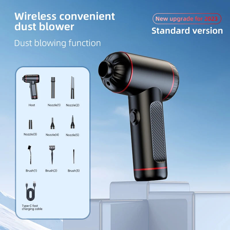 JMT-825354 Portable Cordless Handheld Car Vacuum Cleaner with Rechargeable Battery for Efficient Auto Cleaning