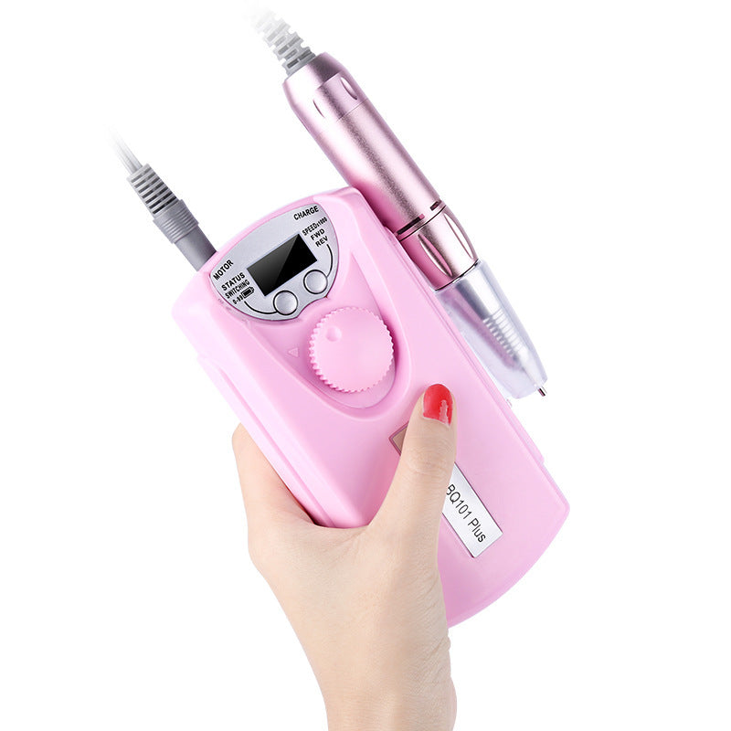 JMT-825354 Portable Rechargeable Nail Polisher and Grinding Machine - 110-240V, ABS, 20W, 30000mAh, 7.3*15.5*1.8CM