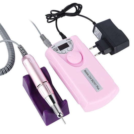 JMT-825354 Portable Rechargeable Nail Polisher and Grinding Machine - 110-240V, ABS, 20W, 30000mAh, 7.3*15.5*1.8CM