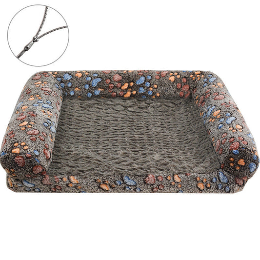JMT-825354 Removable Washable Cartoon Footprint Pet Sofa Bed in Various Colors and Sizes