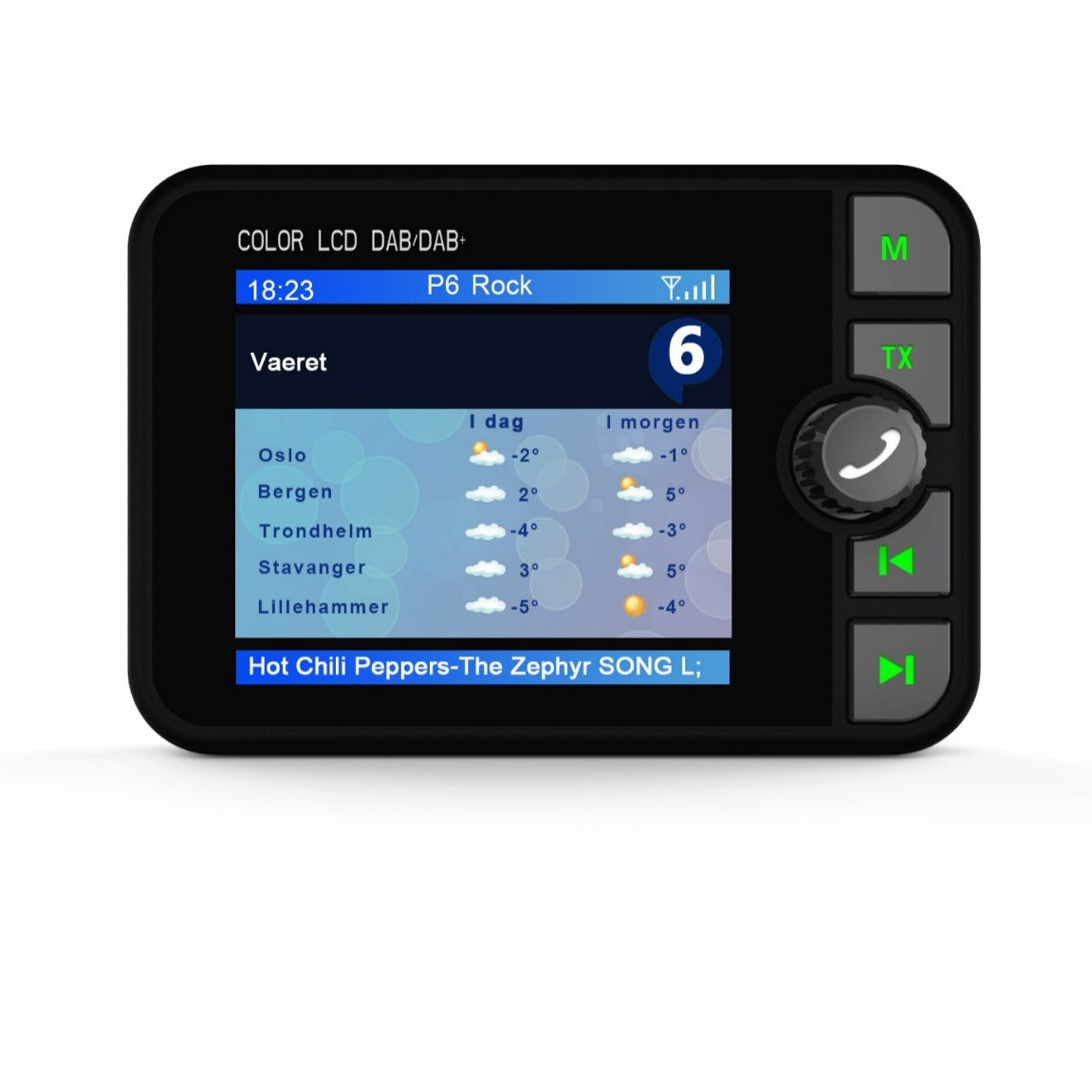 JMT-825866 Bluetooth DAB Digital Car Receiver with 2.4-Inch Color Screen and MP3 Functionality