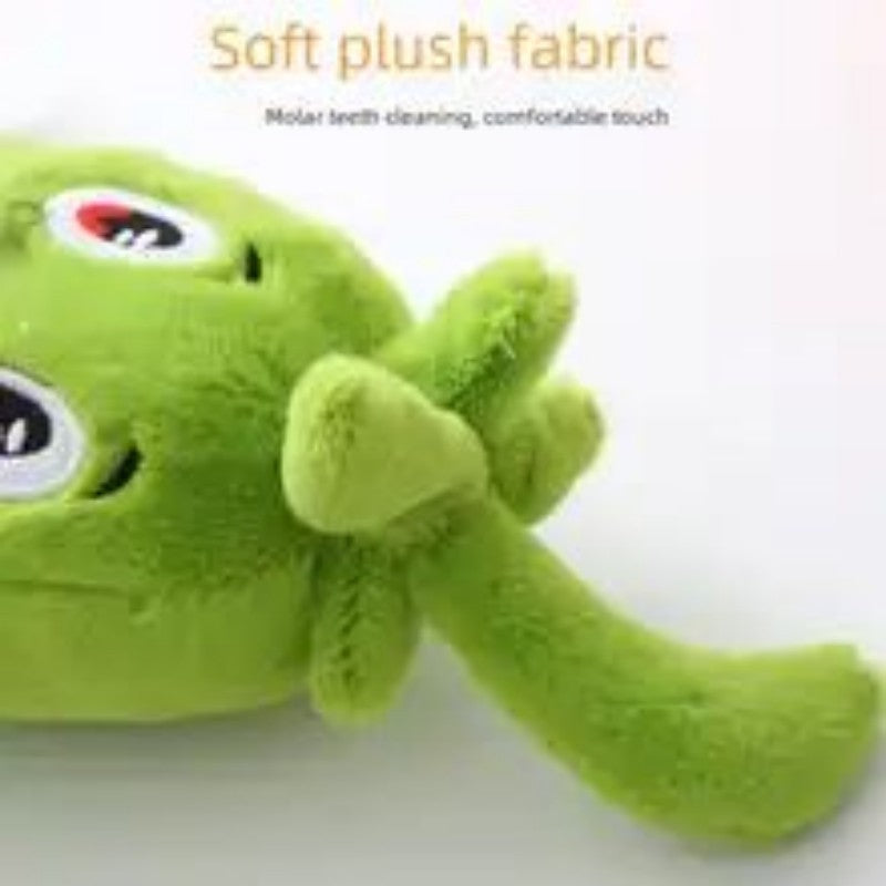 JMT-825866 Soft Plush Vegetable Dog Toy with Squeaker for Medium to Large Dogs