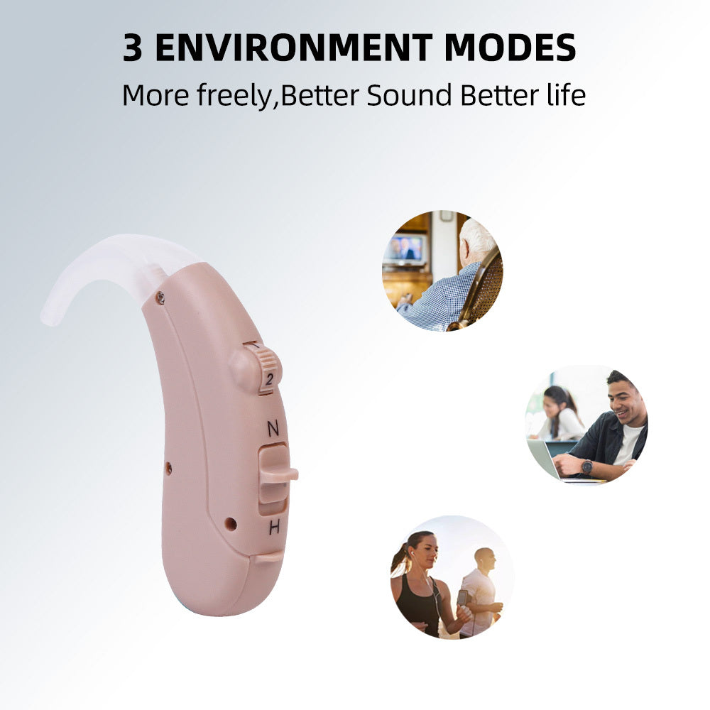 JMT-826186 Digital BTE Hearing Aid with Adjustable Tone and Noise Reduction for Elderly and Hearing Impaired