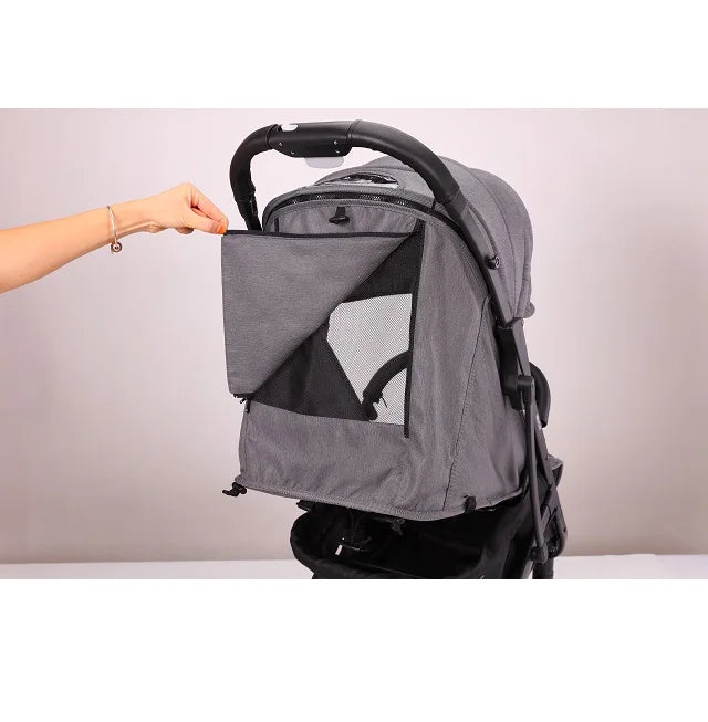 JMT-826186 Durable Baby Stroller with Aluminium Alloy Frame and PU Zipper Handle Cover for Extended Use