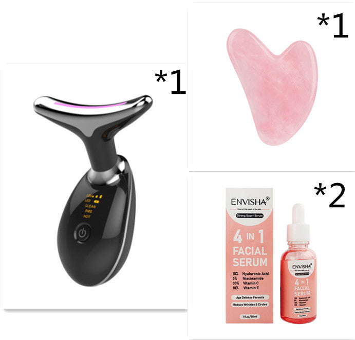 JMT-826186 Electric Neck and Face Beauty Device with Microcurrent and LED Photon Technology for Tightening and Wrinkle Reduction