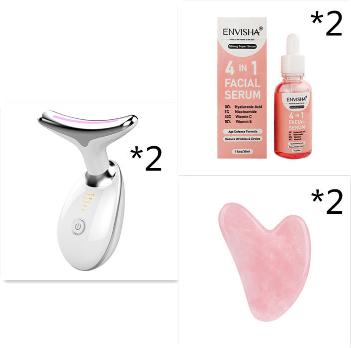 JMT-826186 Electric Neck and Face Beauty Device with Microcurrent and LED Photon Technology for Tightening and Wrinkle Reduction