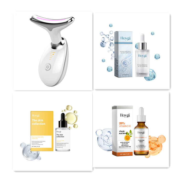 JMT-826186 Electric Neck and Face Beauty Device with Microcurrent and LED Photon Technology for Tightening and Wrinkle Reduction