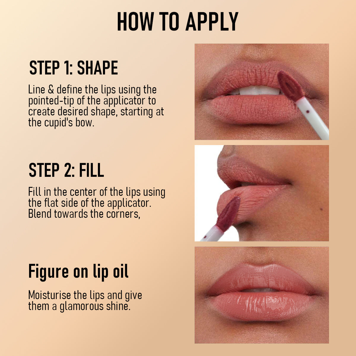 JMT-826314 Double Head Non-Stick Lip Gloss Cup with Dual Application технологии