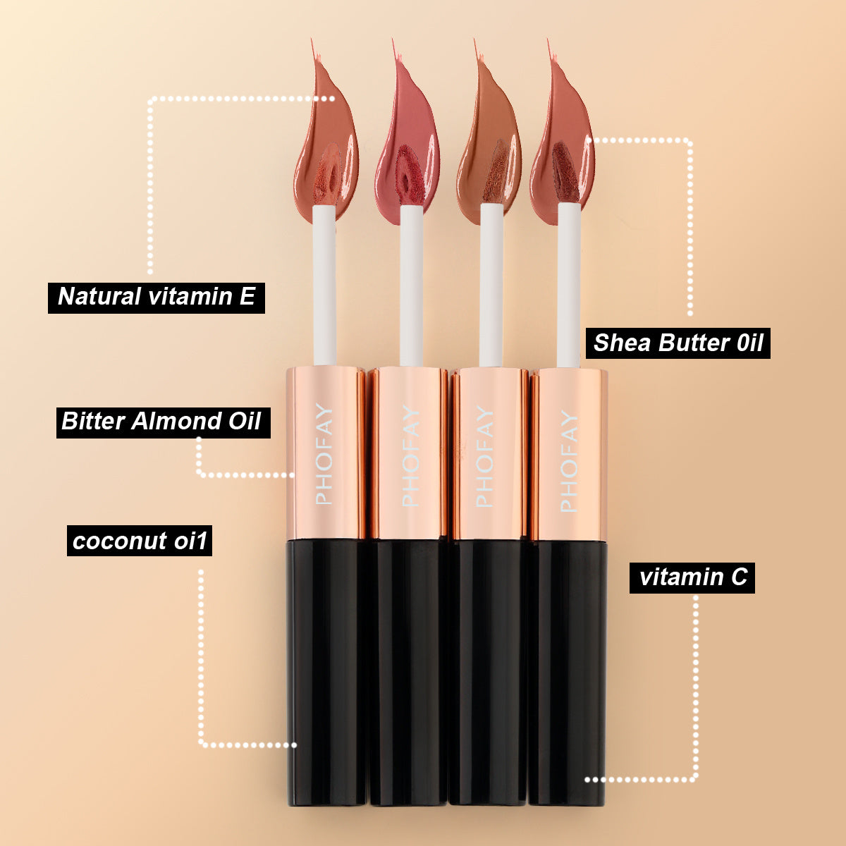 JMT-826314 Double Head Non-Stick Lip Gloss Cup with Dual Application технологии