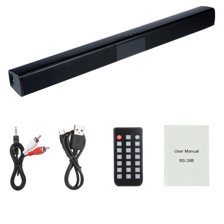 JMT-826378 Portable 20W Bluetooth Speaker with Subwoofer, FM Radio, and 6-Hour Battery Life for TV and Computer Sound Systems