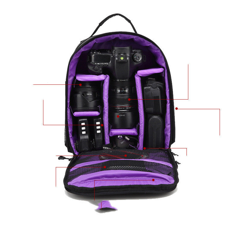 JMT-826378 Waterproof Large Capacity Digital SLR Camera Backpack - Breathable, Anti-theft, Wear-resistant Outdoor Bag