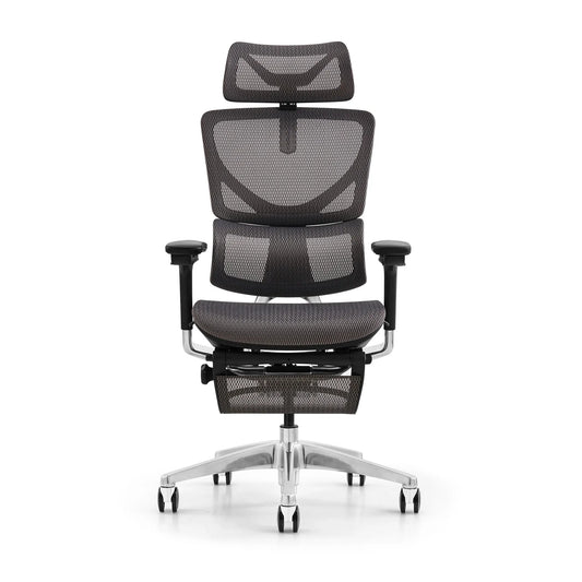 JMT-826634 Ergonomic Swivel Office Chair with Footrest and Mesh Design for Enhanced Comfort
