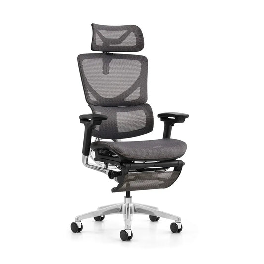JMT-826634 Ergonomic Swivel Office Chair with Footrest and Mesh Design for Enhanced Comfort