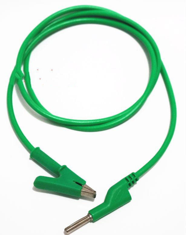 JMT-826698 4mm Male to Male Banana Plug Test Lead Cable - 1 Meter Silicone Coated, Pure Copper, 12A Current Capacity