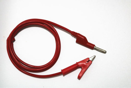 JMT-826698 4mm Male to Male Banana Plug Test Lead Cable - 1 Meter Silicone Coated, Pure Copper, 12A Current Capacity