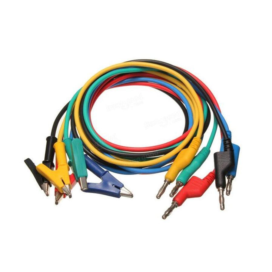 JMT-826698 4mm Male to Male Banana Plug Test Lead Cable - 1 Meter Silicone Coated, Pure Copper, 12A Current Capacity