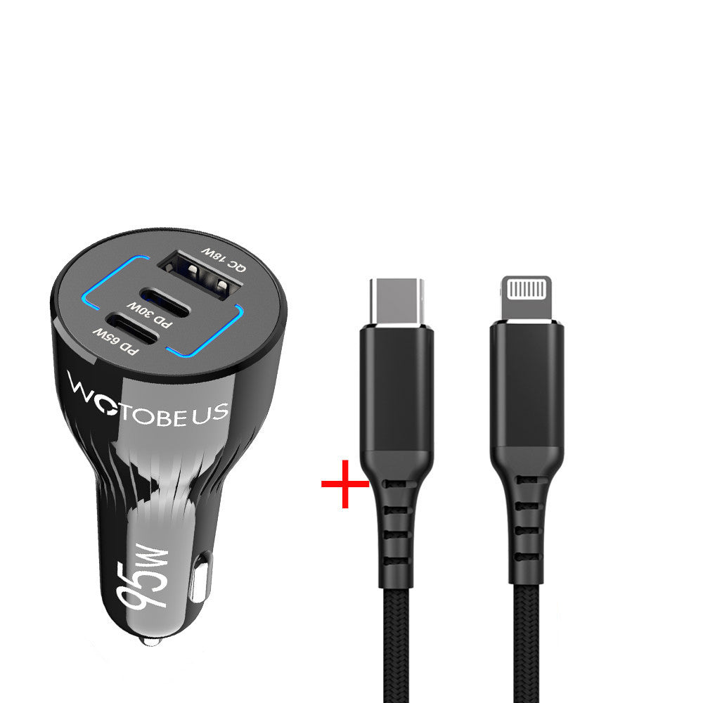 JMT-826890 95W Multi-functional Car Charger with 2-Meter 5A Cable for Laptop, Tablet, and Mobile Devices