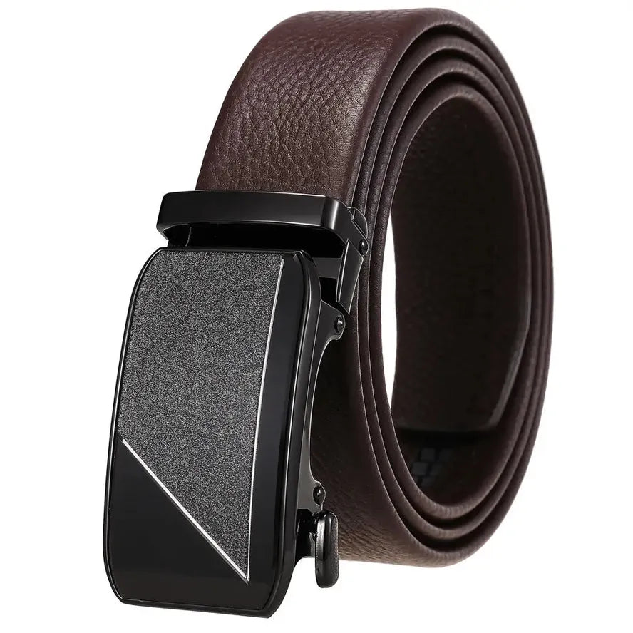 JMT-826954 Genuine Leather Men's Belt with Removable Buckle - Model Ly36-24683-5