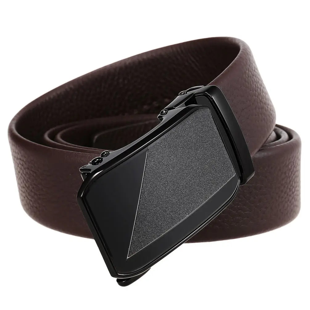 JMT-826954 Genuine Leather Men's Belt with Removable Buckle - Model Ly36-24683-5