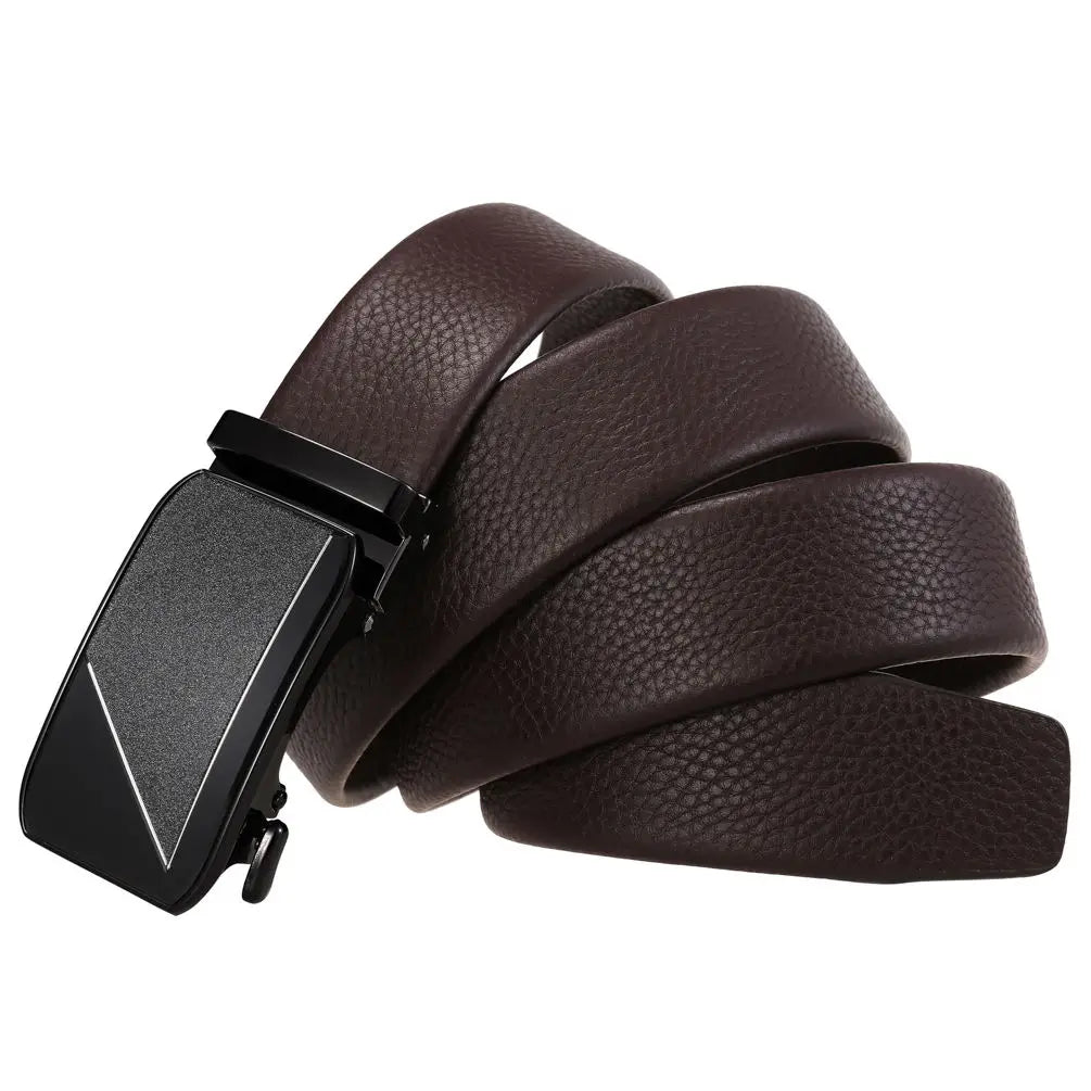 JMT-826954 Genuine Leather Men's Belt with Removable Buckle - Model Ly36-24683-5