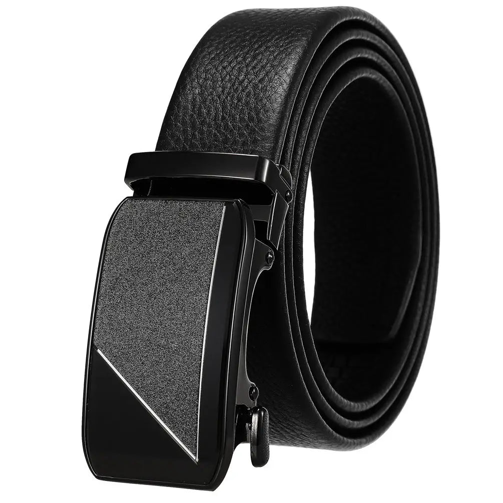 JMT-826954 Genuine Leather Men's Belt with Removable Buckle - Model Ly36-24683-5