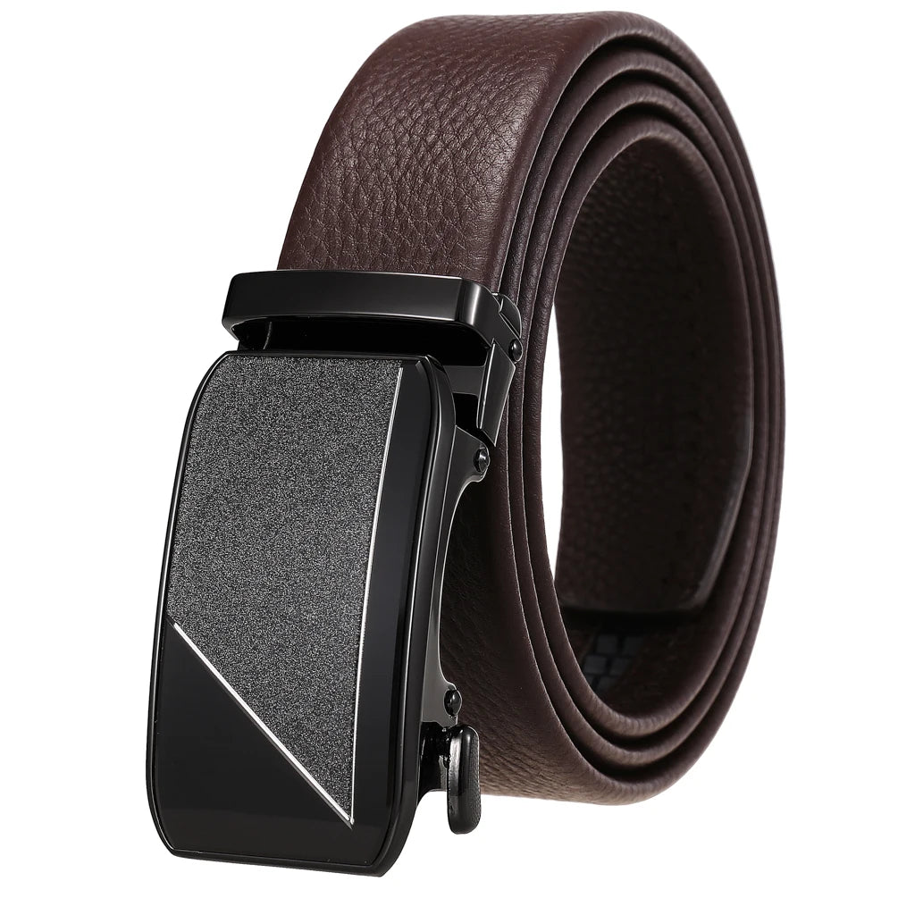JMT-826954 Genuine Leather Men's Belt with Removable Buckle - Model Ly36-24683-5