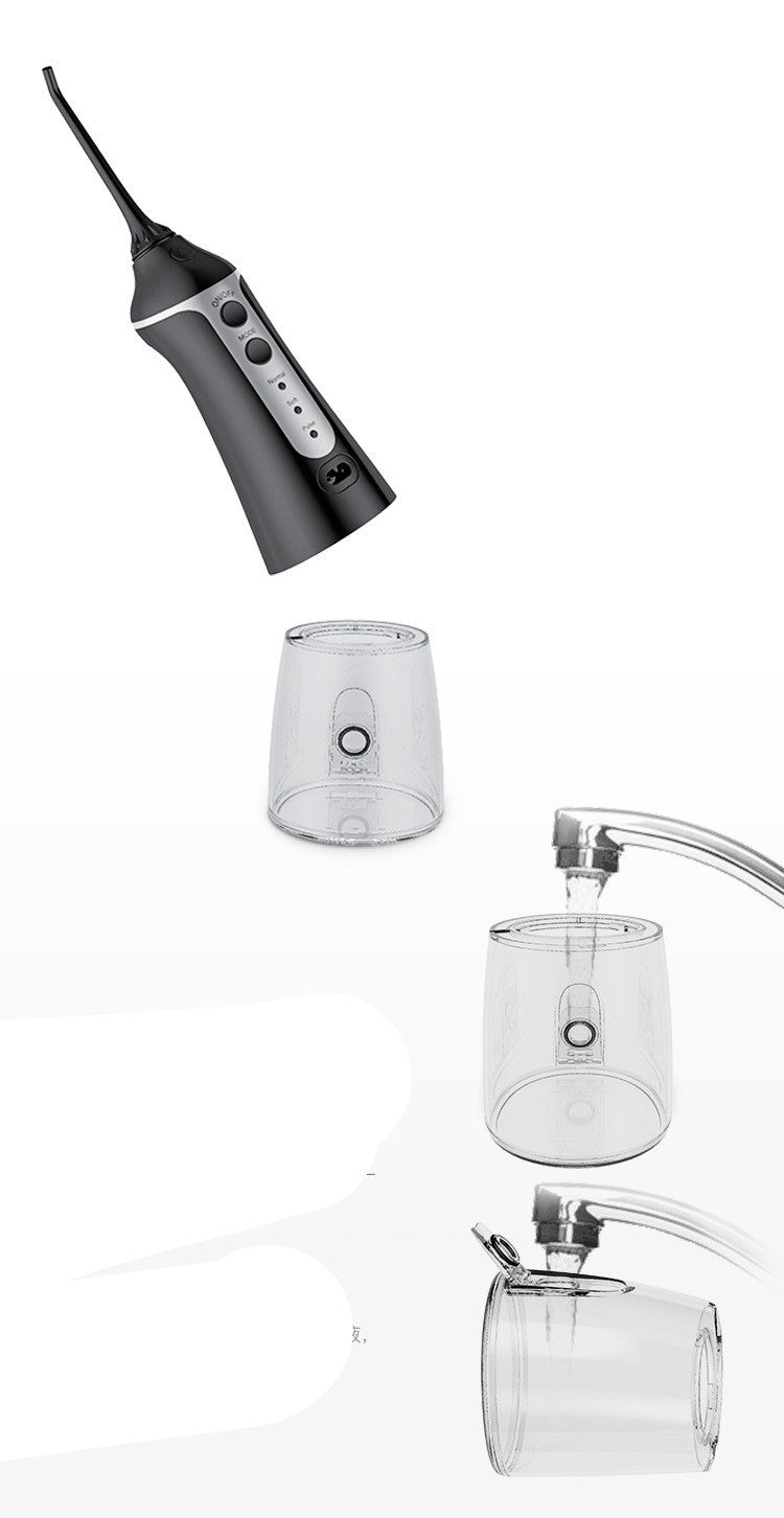 JMT-827338 Portable Electric Dental Scaler and Water Flosser - Model FC1591, Lightweight and Efficient Oral Hygiene Tool