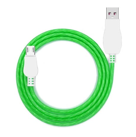 JMT-827530 LED Light-Up Mobile Phone Charging Cable Compatible with iPhone, Android Devices - 1M/1.5M Length