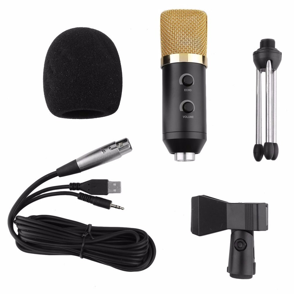 JMT-827530 Reverberation Condenser Microphone MK-F100TL with Built-in Reverb Chip and USB Power Supply