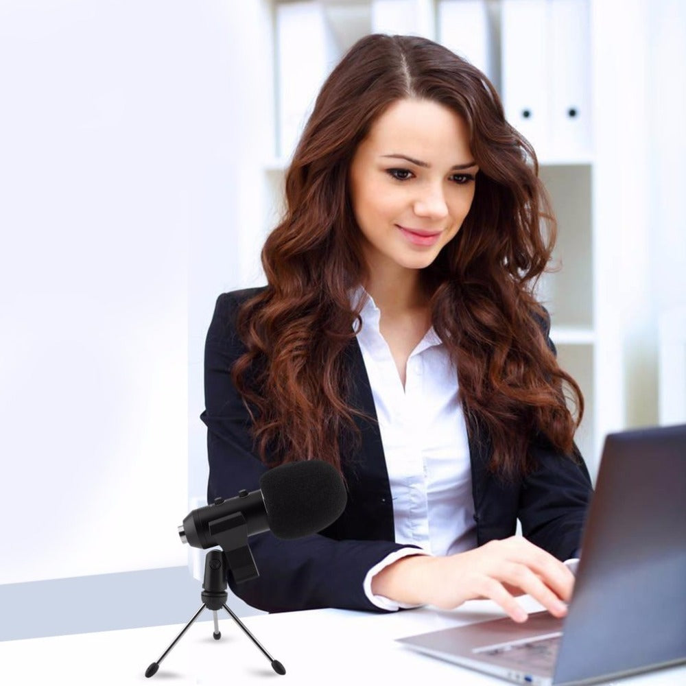 JMT-827530 Reverberation Condenser Microphone MK-F100TL with Built-in Reverb Chip and USB Power Supply