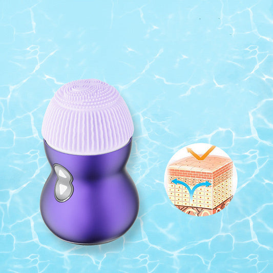 JMT-827594 Multi-functional Silicone Cleansing Brush with Wireless Charging and Ultrasound Technology