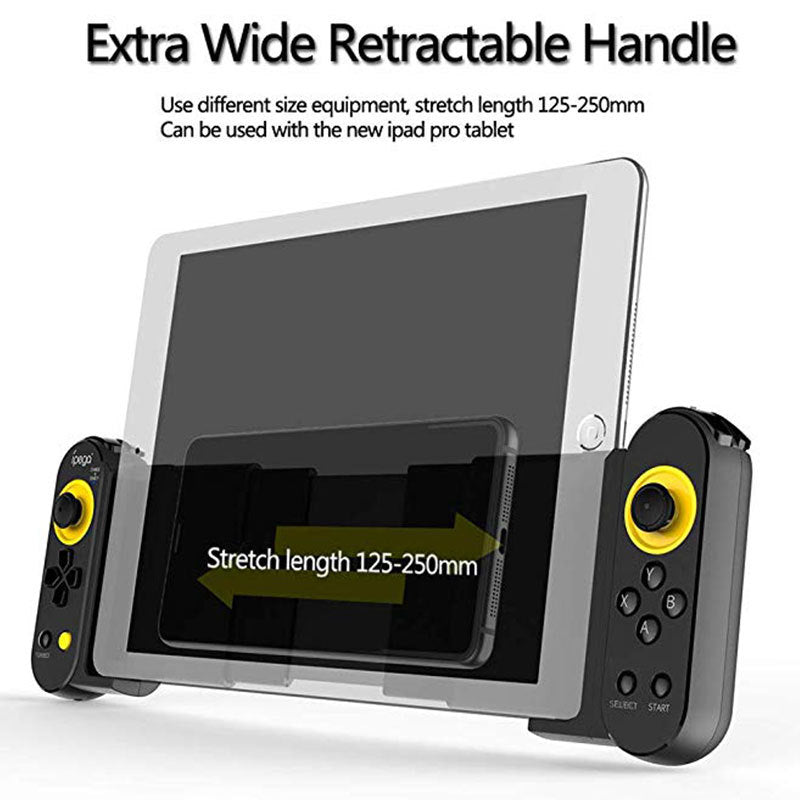 JMT-827658 Wireless Mobile Game Controller Compatible with iOS and Android Devices - PG9167 Adjustable Design for Smartphones and Tablets