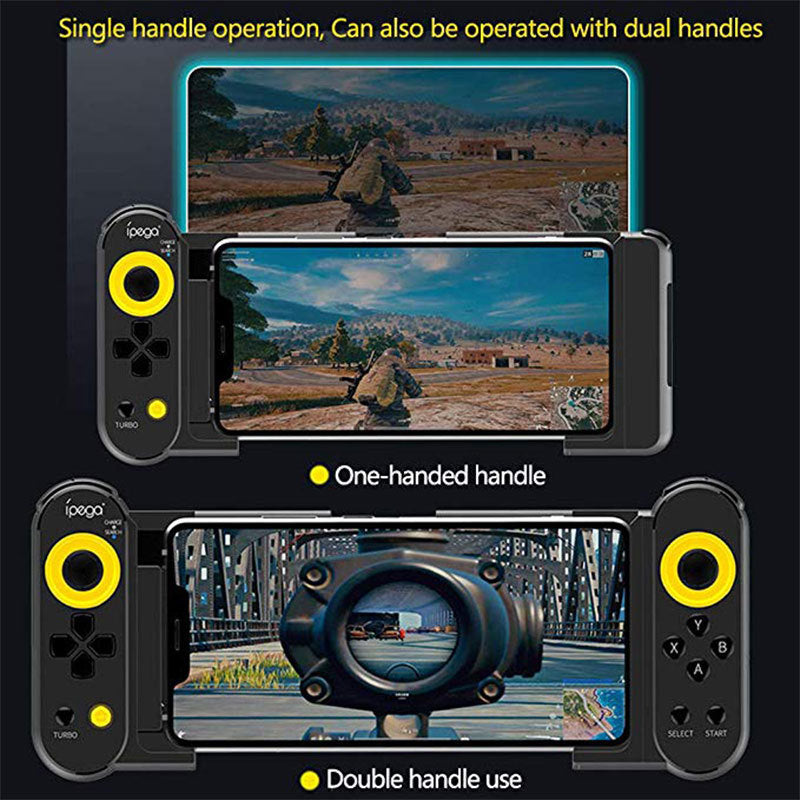 JMT-827658 Wireless Mobile Game Controller Compatible with iOS and Android Devices - PG9167 Adjustable Design for Smartphones and Tablets