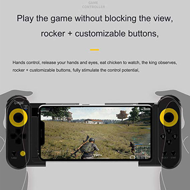 JMT-827658 Wireless Mobile Game Controller Compatible with iOS and Android Devices - PG9167 Adjustable Design for Smartphones and Tablets