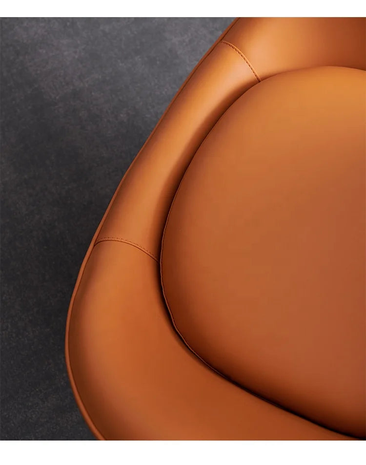 JMT-828106 Elegant Leather Leisure Egg Chair for Living Room - Northern European Design, Model JA-780