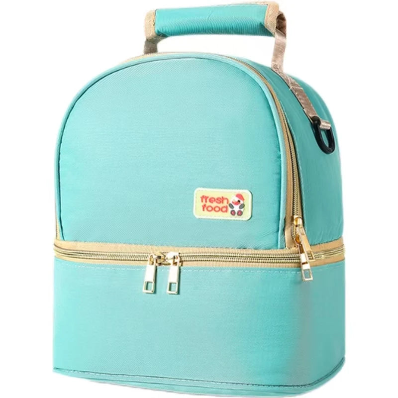 JMT-828298 Custom Dual-Layer Breast Pump Backpack with Insulated Cooler Compartment for 6 Bottles