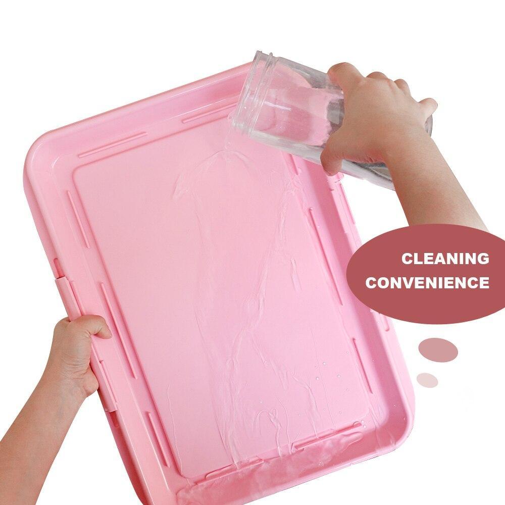 JMT-828362 Dog Toilet Urinal Inducer Blue and Pink 35x47x6cm for Indoor Pet Training