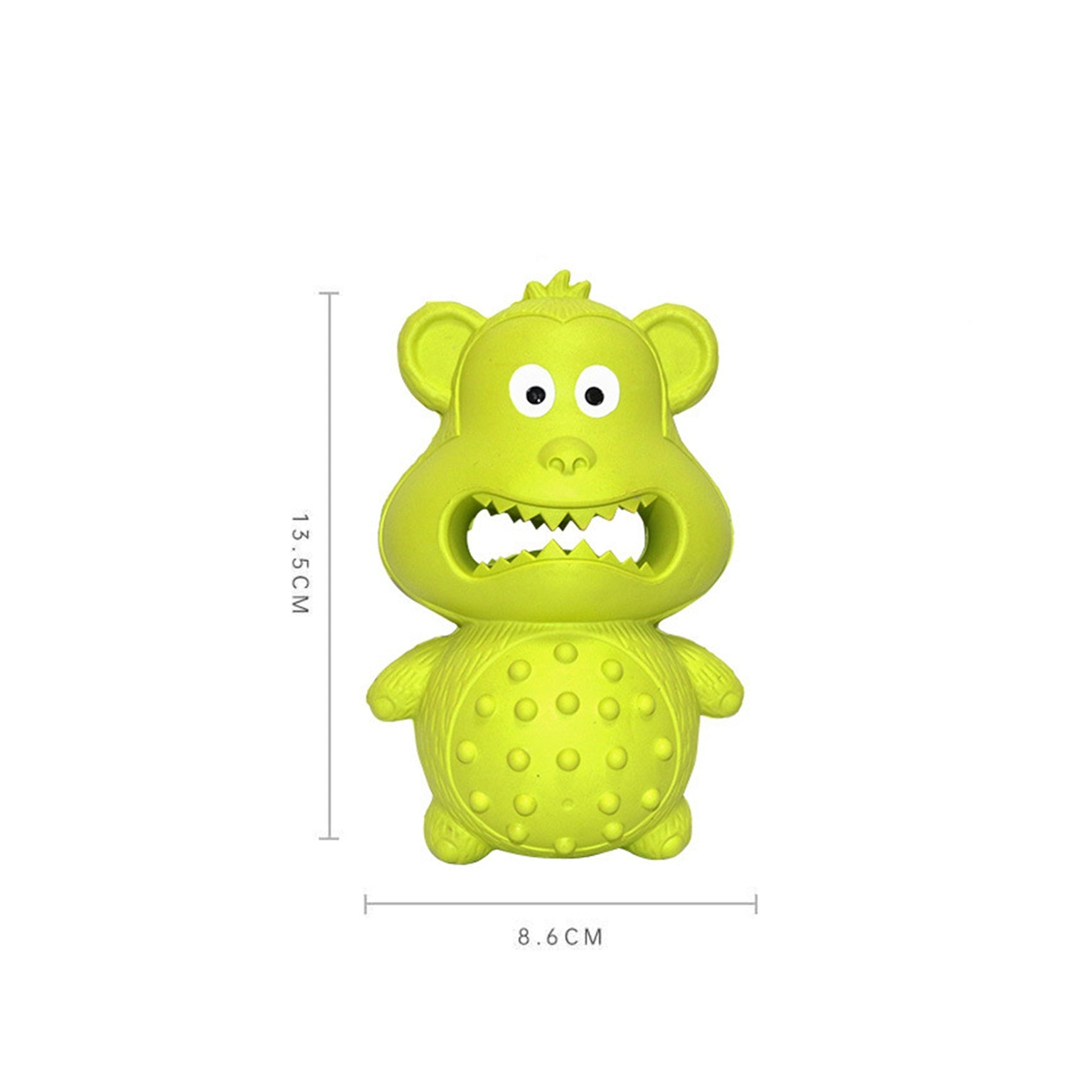 JMT-828490 Durable Natural Rubber Squeaky Dog Toy for Aggressive Chewers - Interactive and Long-Lasting Chew Toy for Medium to Large Dogs