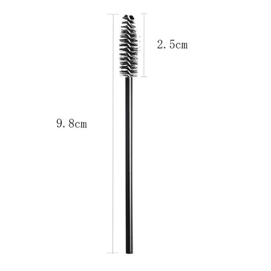 JMT-828618 50 Pcs Disposable Eyelash and Eyebrow Brushes with Soft Applicator Spoolies for Makeup Application