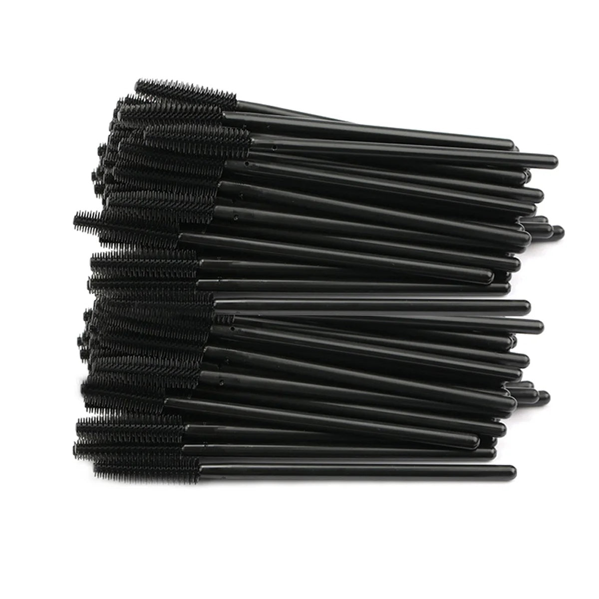 JMT-828618 50 Pcs Disposable Eyelash and Eyebrow Brushes with Soft Applicator Spoolies for Makeup Application