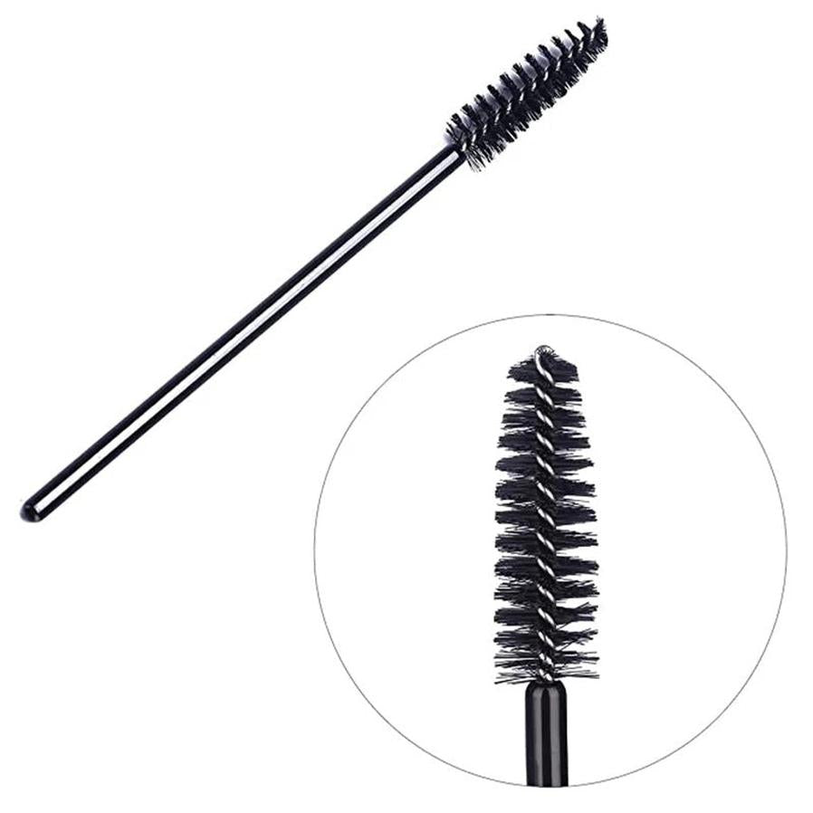 JMT-828618 50 Pcs Disposable Eyelash and Eyebrow Brushes with Soft Applicator Spoolies for Makeup Application
